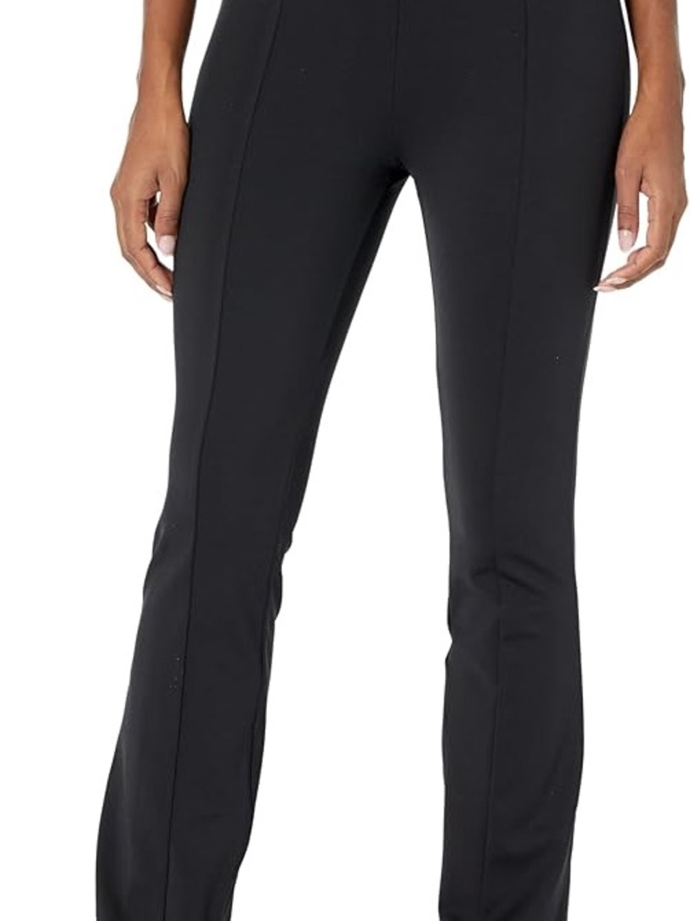 ALO Yoga Black Boot-Cut Flare Pull-On Pants - Picture 2 of 10